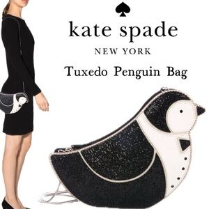Kate Spade Penguin Crossbody GLITTER Bag. NWOT